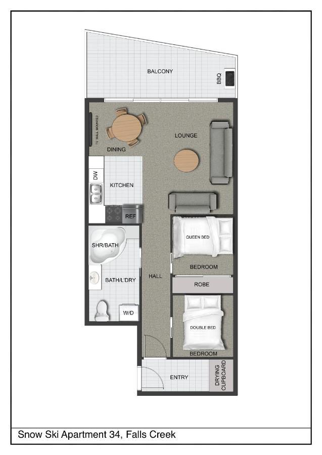 Snow Ski Apartments 34 Фолс-Крик Экстерьер фото